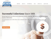 Tablet Screenshot of generalcollection.com